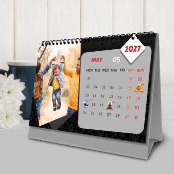 2027 Personalized Desktop Calendar | Table top Photo Calendar | 9 x 6 Inches Horizontal Design 06 - Image 7