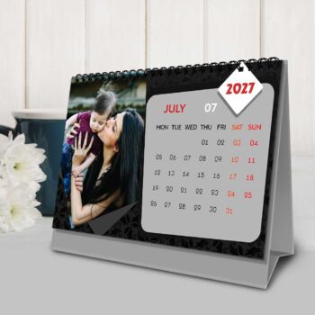 2027 Personalized Desktop Calendar | Table top Photo Calendar | 9 x 6 Inches Horizontal Design 06 - Image 9