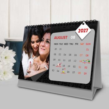 2027 Personalized Desktop Calendar | Table top Photo Calendar | 9 x 6 Inches Horizontal Design 06 - Image 10