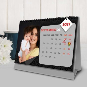 2027 Personalized Desktop Calendar | Table top Photo Calendar | 9 x 6 Inches Horizontal Design 06 - Image 11