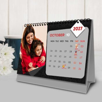 2027 Personalized Desktop Calendar | Table top Photo Calendar | 9 x 6 Inches Horizontal Design 06 - Image 12