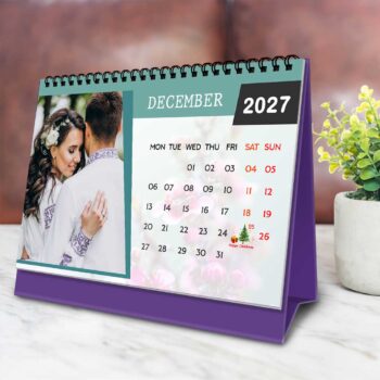2027 Personalized Desktop Calendar | Table top Photo Calendar | 9 x 6 Inches Horizontal Design 07 - Image 14