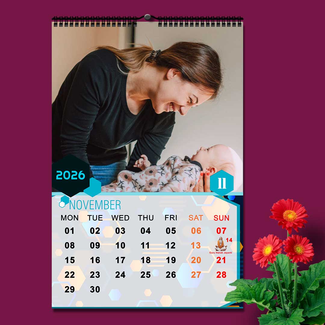 2027 Personalized Wall Calendar | 12 Pages Photo Calendar | 12×18 Inch Design 6 - Image 12