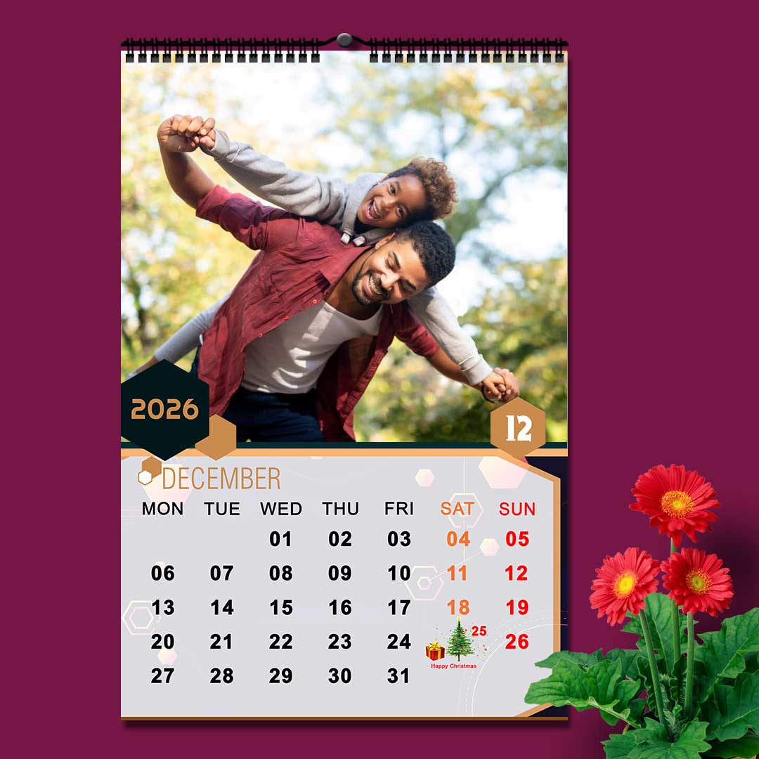 2027 Personalized Wall Calendar | 12 Pages Photo Calendar | 12×18 Inch Design 6 - Image 13