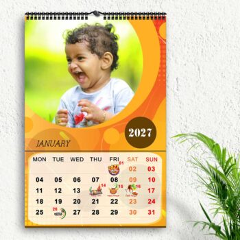 2027 Personalized Wall Calendar | 12 Pages Photo Calendar