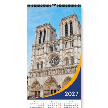Alternative view of 2027 Personalized Poster Calendar | Photo Calendar | 13×38 Inches Design 02-Spiral