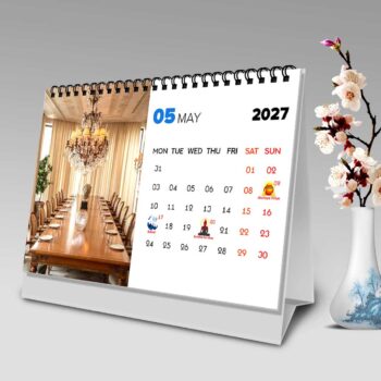 2027 Personalized Desk Calendar | Tabletop Photo Calendar - Image 7