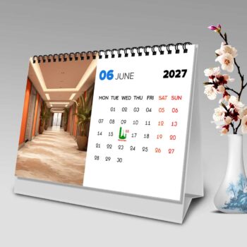 2027 Personalized Desk Calendar | Tabletop Photo Calendar - Image 8