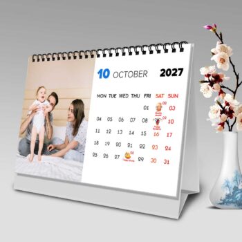 2027 Personalized Desk Calendar | Tabletop Photo Calendar - Image 12