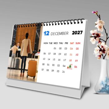 2027 Personalized Desk Calendar | Tabletop Photo Calendar - Image 14