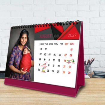 2027 Personalized Desktop Calendar | Table top Photo Calendar | 9 x 6 Inches Horizontal Design 03 - Image 10