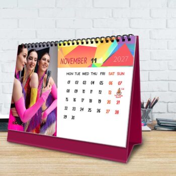 2027 Personalized Desktop Calendar | Table top Photo Calendar | 9 x 6 Inches Horizontal Design 03 - Image 13