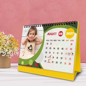 2027 Personalized Desktop Calendar | Table top Photo Calendar | 9 x 6 Inches Horizontal Design 04 - Image 10
