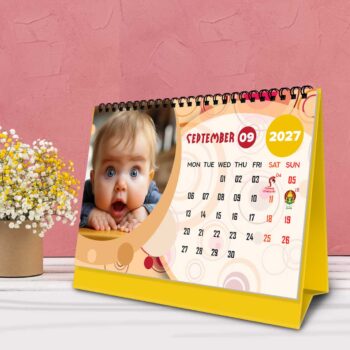 2027 Personalized Desktop Calendar | Table top Photo Calendar | 9 x 6 Inches Horizontal Design 04 - Image 11