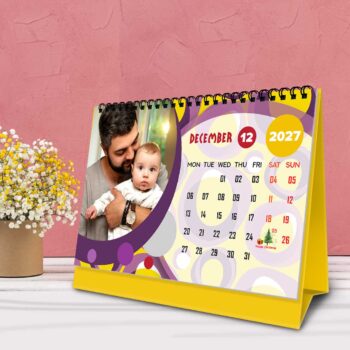 2027 Personalized Desktop Calendar | Table top Photo Calendar | 9 x 6 Inches Horizontal Design 04 - Image 14