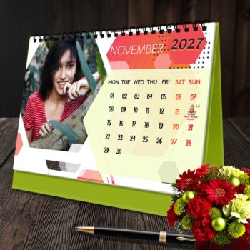 2027 Personalized Desktop Calendar | Table top Photo Calendar | 9 x 6 Inches Horizontal Design 08 - Image 13