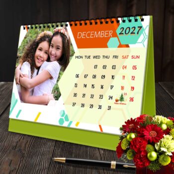 2027 Personalized Desktop Calendar | Table top Photo Calendar | 9 x 6 Inches Horizontal Design 08 - Image 14