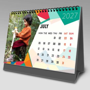 2027 Personalized Desktop Calendar | Table top Photo Calendar | 9 x 6 Inches Horizontal Design 09 - Image 9