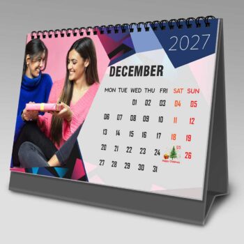 2027 Personalized Desktop Calendar | Table top Photo Calendar | 9 x 6 Inches Horizontal Design 09 - Image 14