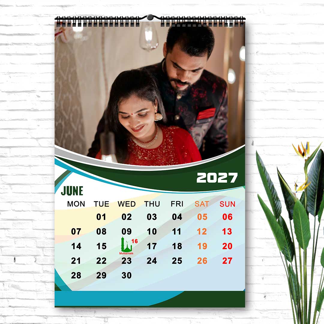 2027 Personalized Wall Calendar | 12 Pages Photo Calendar | 12×18 Inch Design 9 - Image 7