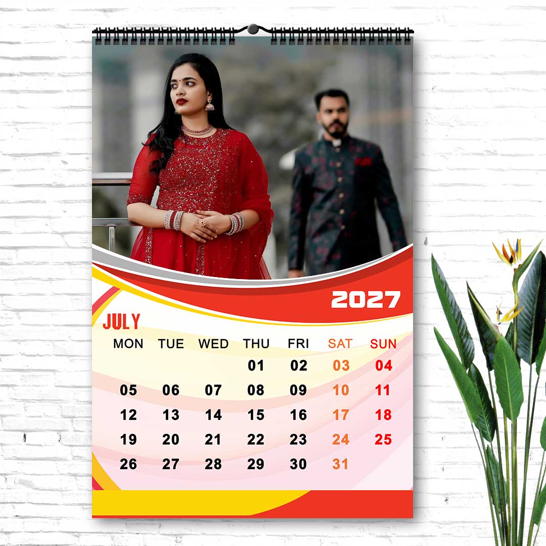 2027 Personalized Wall Calendar | 12 Pages Photo Calendar | 12×18 Inch Design 9 - Image 8