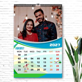 2027 Personalized Wall Calendar | 12 Pages Photo Calendar | 12×18 Inch Design 9 - Image 9