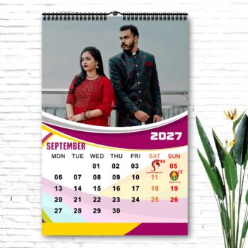 2027 Personalized Wall Calendar | 12 Pages Photo Calendar | 12×18 Inch Design 9 - Image 10