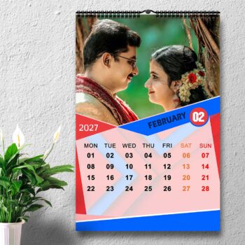 2027 Personalized Wall Calendar | 12 Pages Photo Calendar | 12×18 Inch Design 8 - Image 3