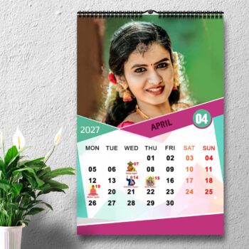2027 Personalized Wall Calendar | 12 Pages Photo Calendar | 12×18 Inch Design 8 - Image 5