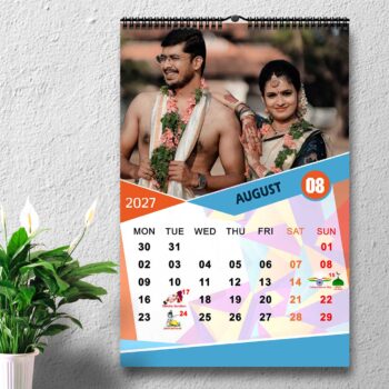 2027 Personalized Wall Calendar | 12 Pages Photo Calendar | 12×18 Inch Design 8 - Image 9