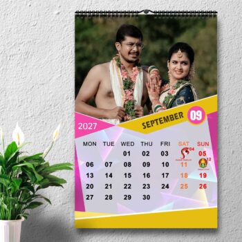 2027 Personalized Wall Calendar | 12 Pages Photo Calendar | 12×18 Inch Design 8 - Image 10