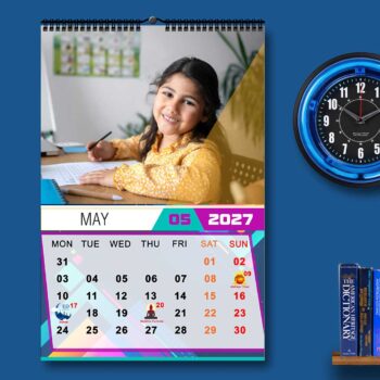 2027 Personalized Wall Calendar | 12 Pages Photo Calendar | 12×18 Inch Design 7 - Image 6