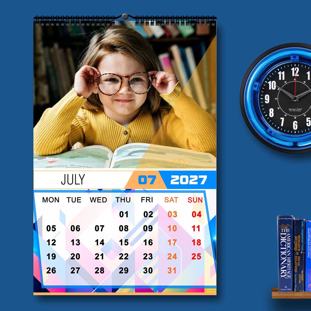 2027 Personalized Wall Calendar | 12 Pages Photo Calendar | 12×18 Inch Design 7 - Image 8
