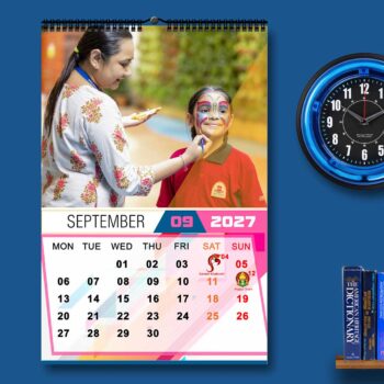 2027 Personalized Wall Calendar | 12 Pages Photo Calendar | 12×18 Inch Design 7 - Image 10