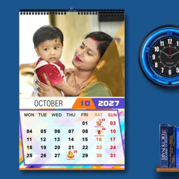 2027 Personalized Wall Calendar | 12 Pages Photo Calendar | 12×18 Inch Design 7 - Image 11