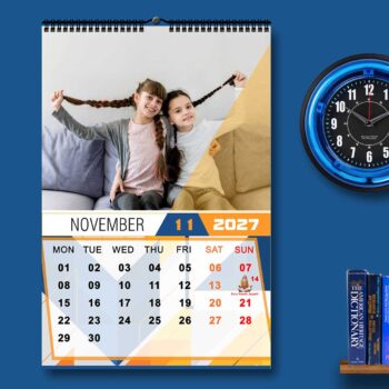 2027 Personalized Wall Calendar | 12 Pages Photo Calendar | 12×18 Inch Design 7 - Image 12