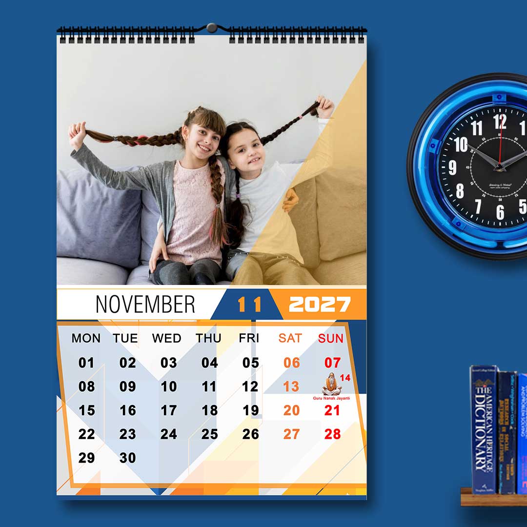 2027 Personalized Wall Calendar | 12 Pages Photo Calendar | 12×18 Inch Design 7 - Image 12