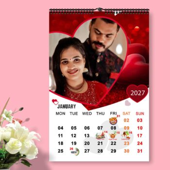 2027 Personalized Wall Calendar | 12 Pages Photo Calendar | 12×18 Inch Design 5