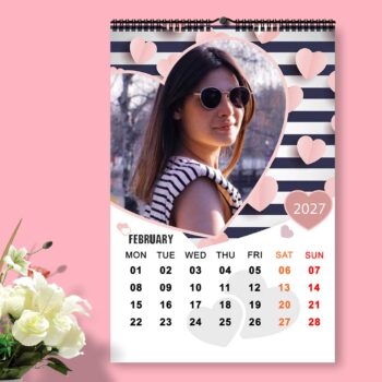 2027 Personalized Wall Calendar | 12 Pages Photo Calendar | 12×18 Inch Design 5 - Image 3