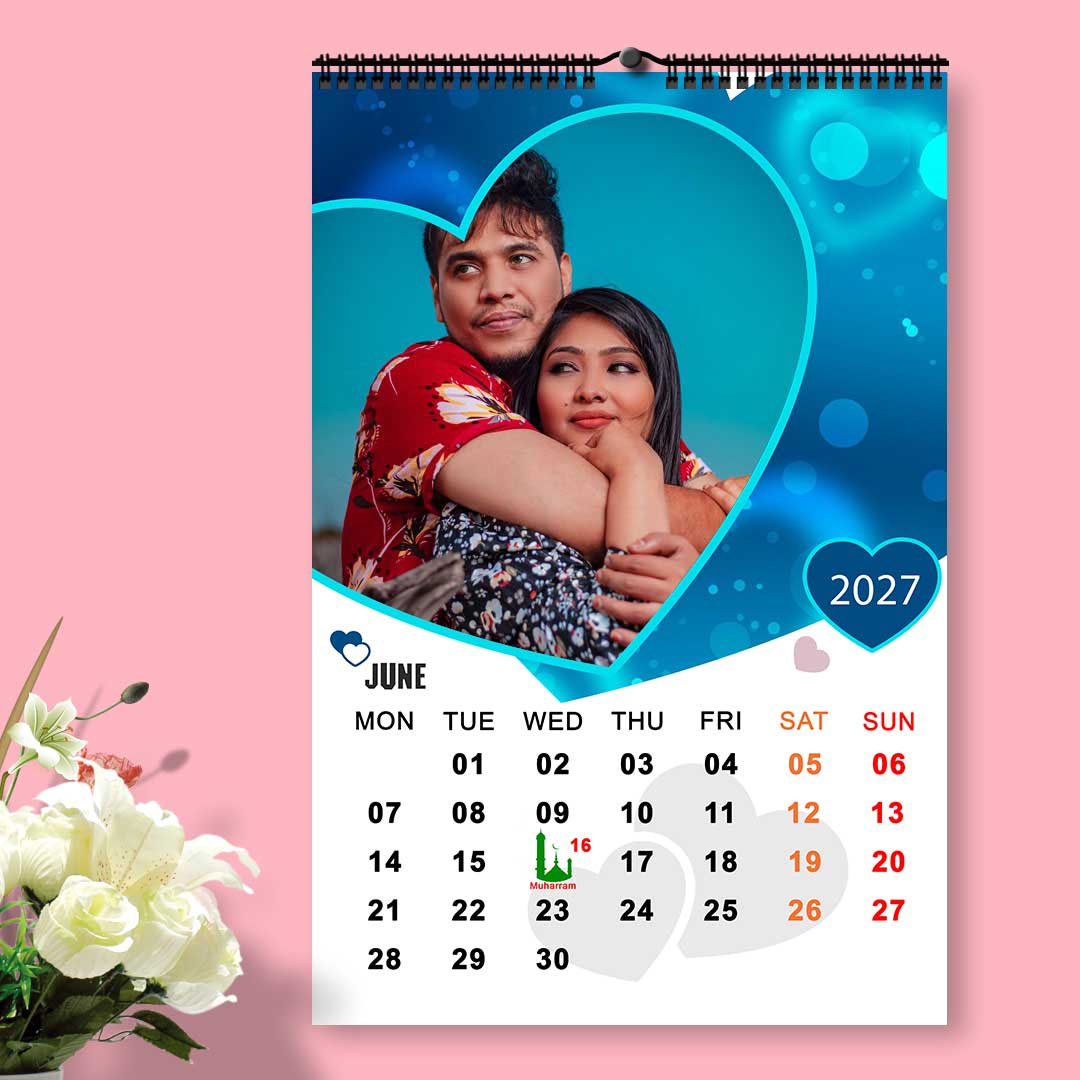 2027 Personalized Wall Calendar | 12 Pages Photo Calendar | 12×18 Inch Design 5 - Image 7