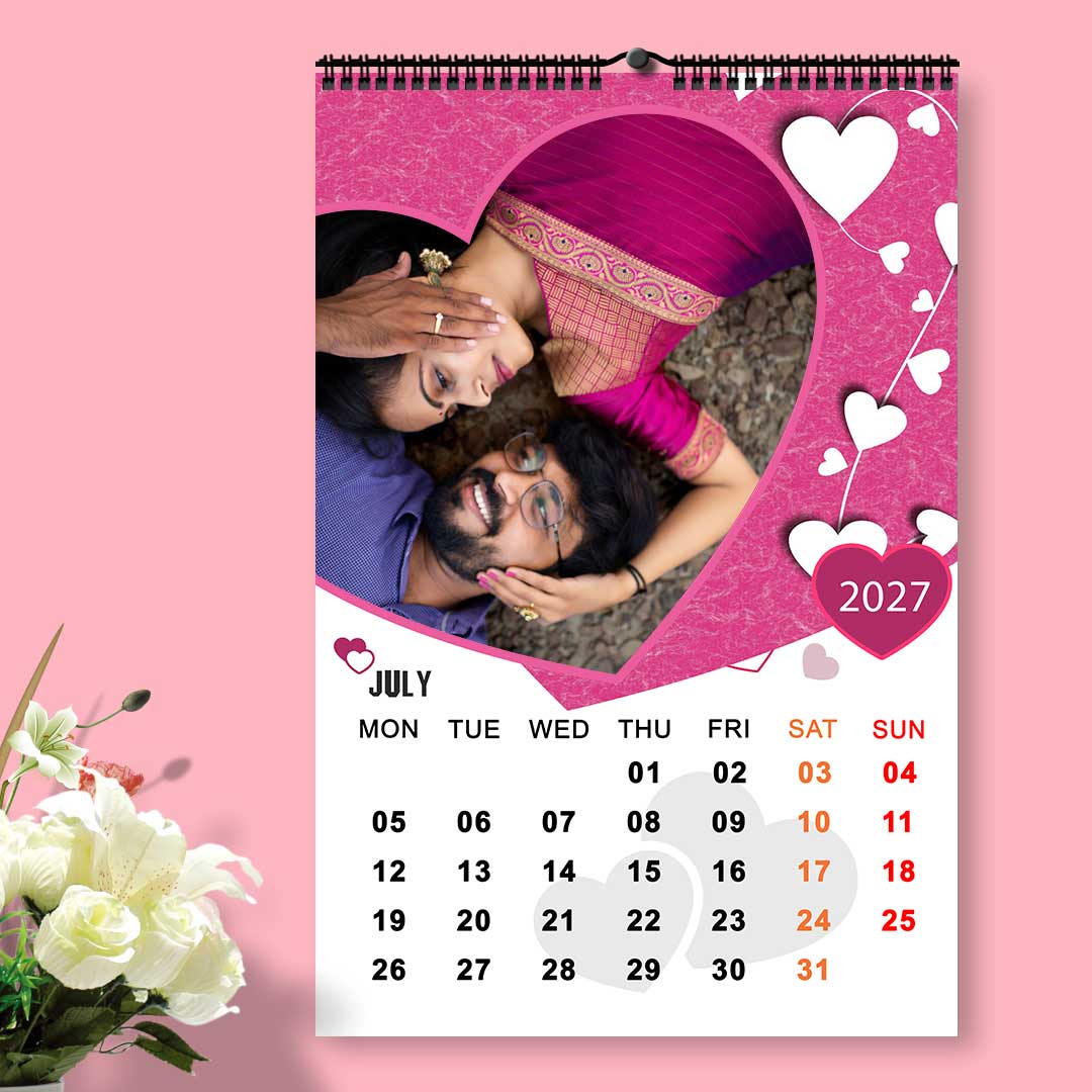 2027 Personalized Wall Calendar | 12 Pages Photo Calendar | 12×18 Inch Design 5 - Image 8