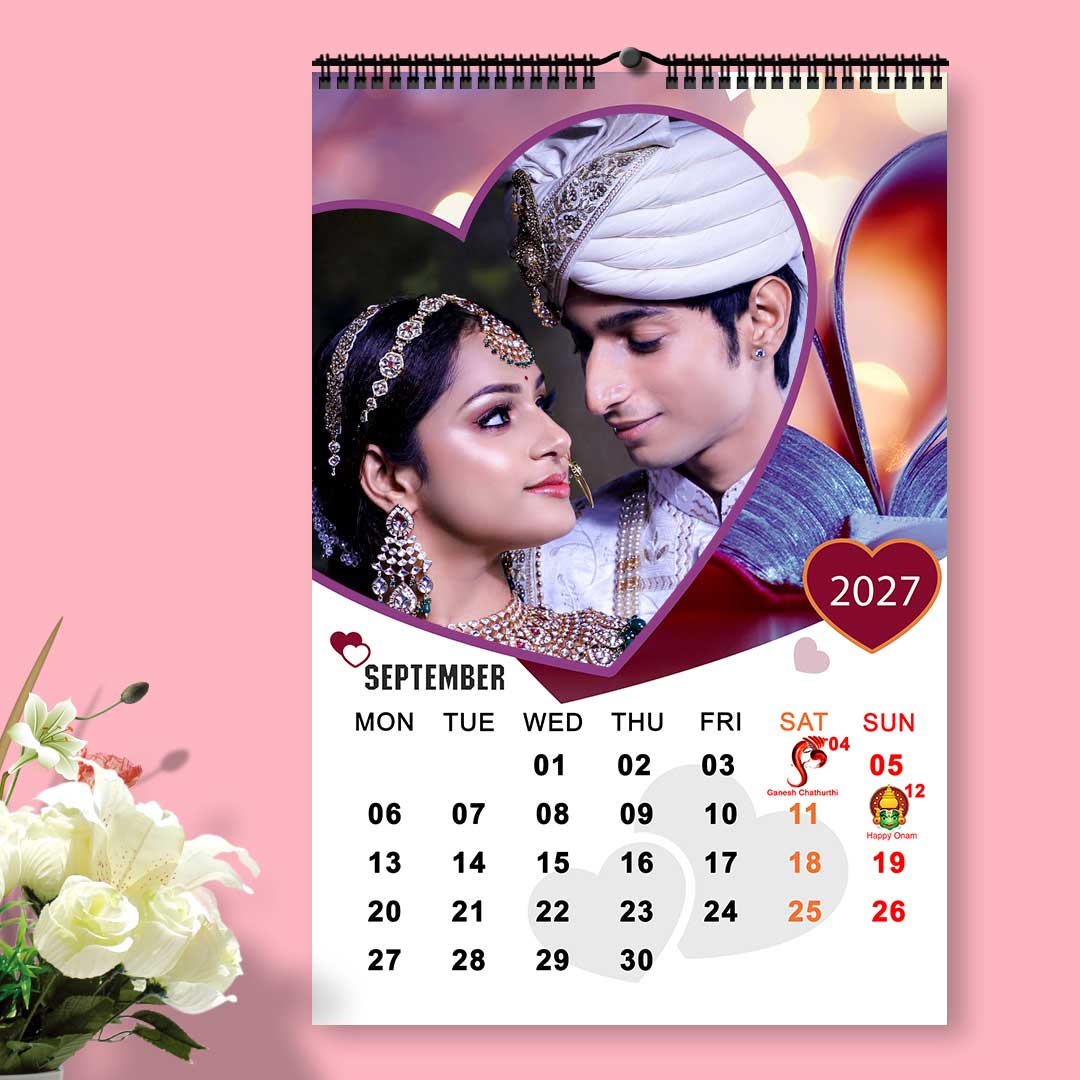 2027 Personalized Wall Calendar | 12 Pages Photo Calendar | 12×18 Inch Design 5 - Image 10