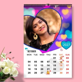 2027 Personalized Wall Calendar | 12 Pages Photo Calendar | 12×18 Inch Design 5 - Image 11