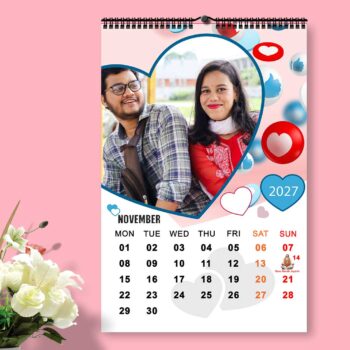 2027 Personalized Wall Calendar | 12 Pages Photo Calendar | 12×18 Inch Design 5 - Image 12