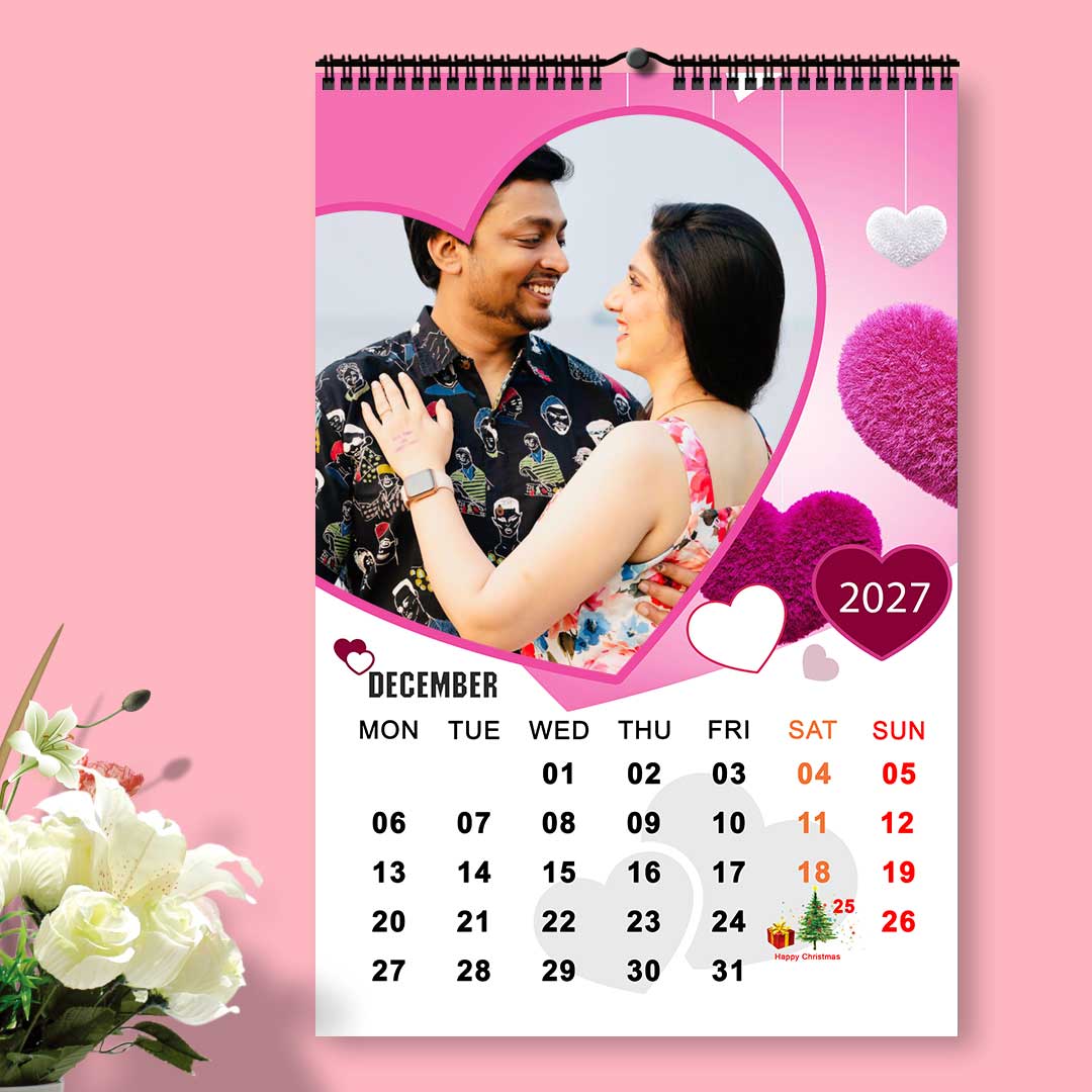 2027 Personalized Wall Calendar | 12 Pages Photo Calendar | 12×18 Inch Design 5 - Image 13