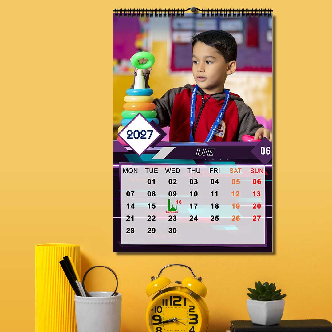 2027 Personalized Wall Calendar | 12 Pages Photo Calendar | 12×18 Inch Design 4 - Image 7