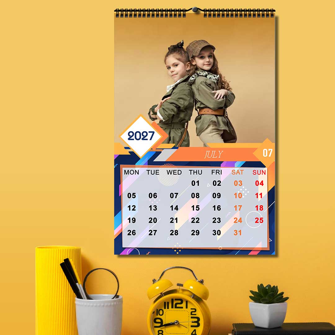 2027 Personalized Wall Calendar | 12 Pages Photo Calendar | 12×18 Inch Design 4 - Image 8