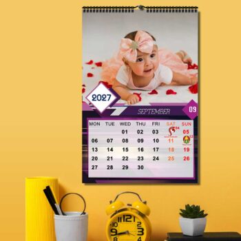 2027 Personalized Wall Calendar | 12 Pages Photo Calendar | 12×18 Inch Design 4 - Image 10