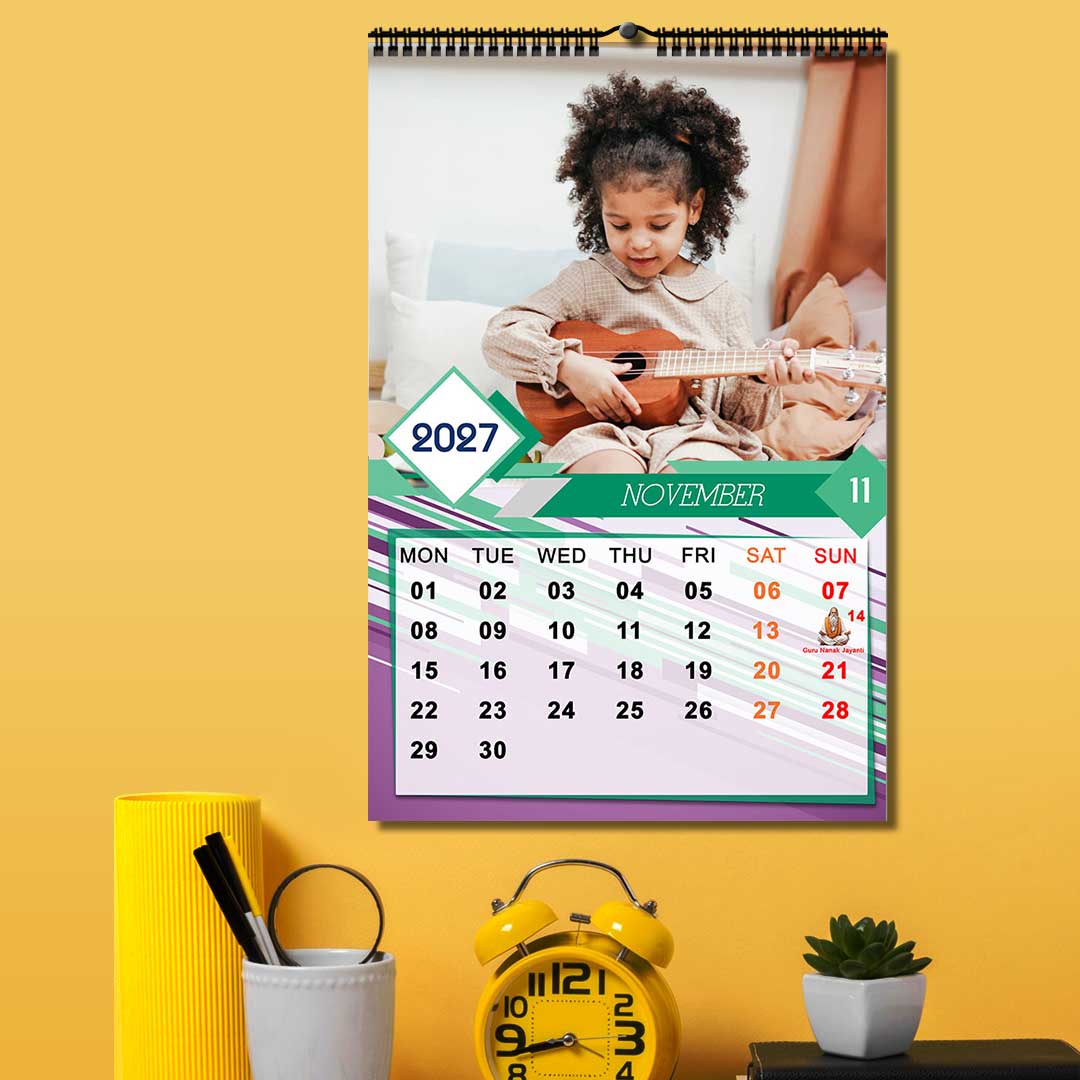 2027 Personalized Wall Calendar | 12 Pages Photo Calendar | 12×18 Inch Design 4 - Image 12