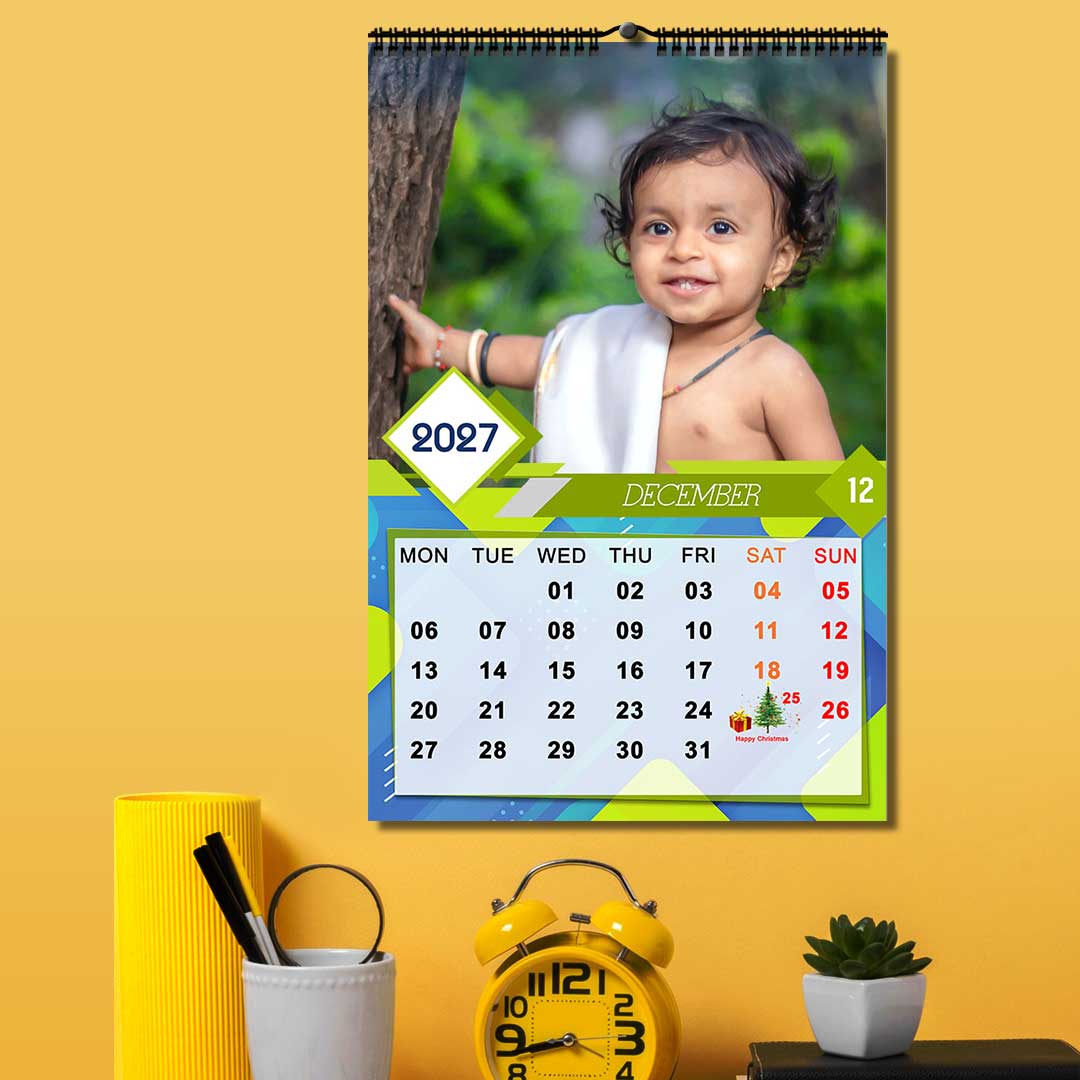 2027 Personalized Wall Calendar | 12 Pages Photo Calendar | 12×18 Inch Design 4 - Image 13